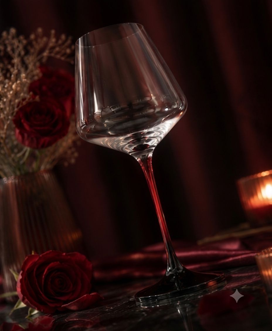 Hunar Cherry Stem Wine Glass