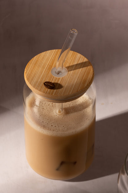 Hunar Jar With Straw and Lid