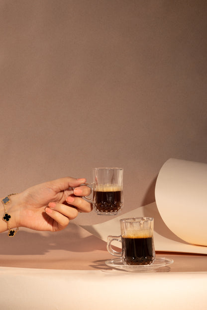 Naqsh Espresso Glass with Saucer