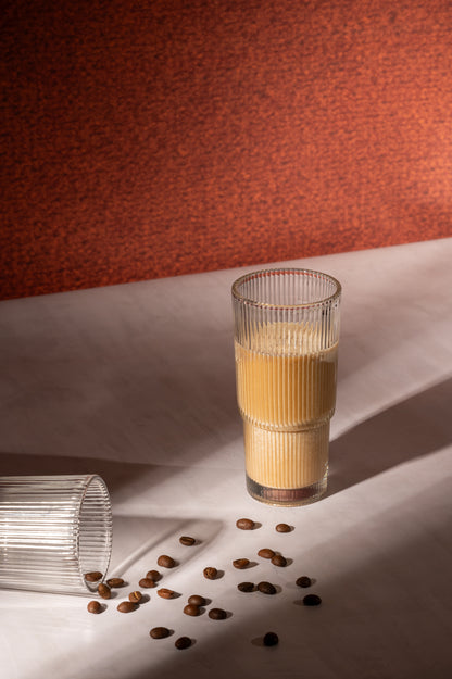 Naqsh Ribbed Highball Glass