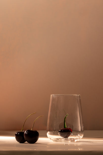 Hunar Cherry Pop Glass