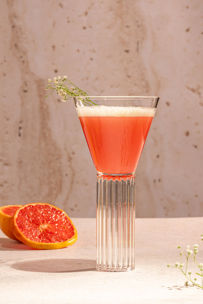 Naqsh Ribbed Stem Glass